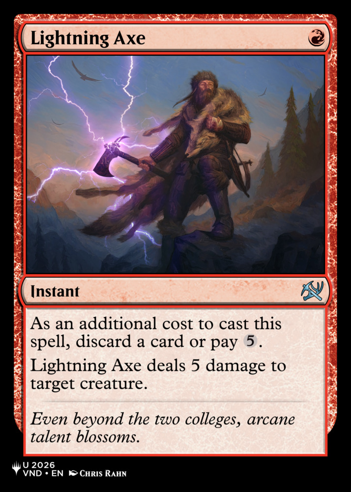 Lightning axe